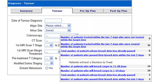 e-MDT screen shots